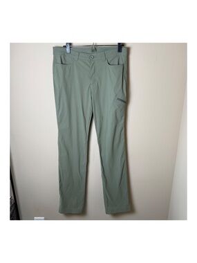 Eddie Bauer Rainier Pants Womens 8 Green Hiking Outdoor Active Travel #0087